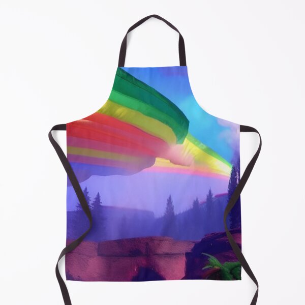Item preview, Abstraction Colorful Rainbow landscape view designed and sold by ValleyDream.
