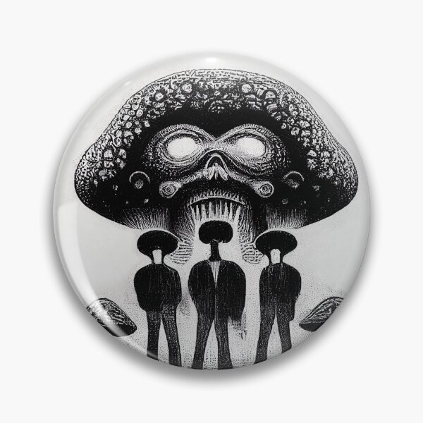 Item preview, Mothership & the Mushrooms in Black designed and sold by Mycoleum.