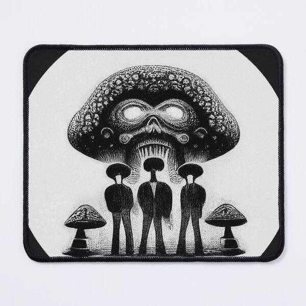 Item preview, Mothership & the Mushrooms in Black designed and sold by Mycoleum.