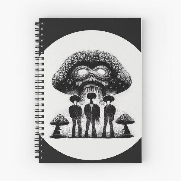 Item preview, Mothership & the Mushrooms in Black designed and sold by Mycoleum.