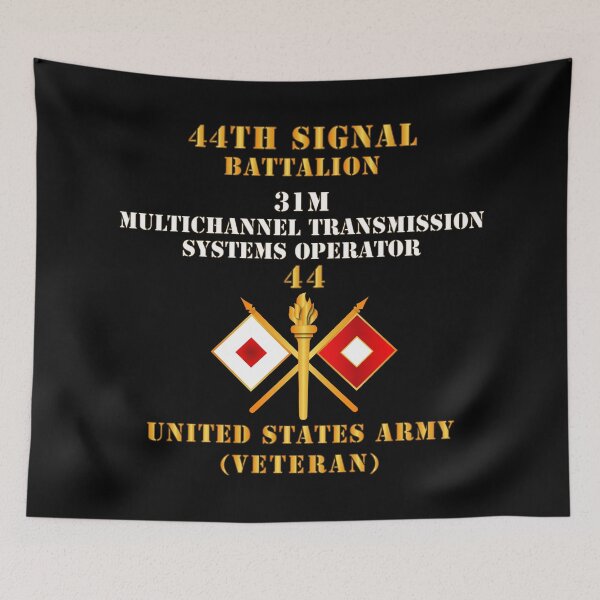 Item preview, Army - 44th Signal Bn  - 31M  - Signal Branch - US Army - Veteran X 300DPI designed and sold by Military Insignia Products.