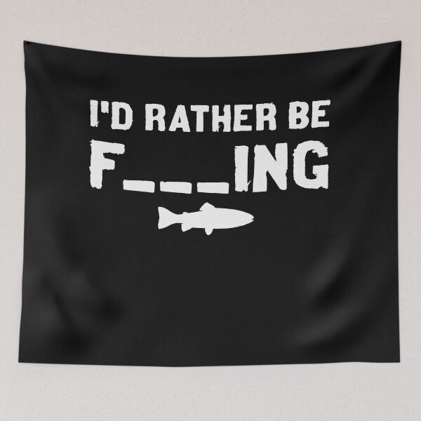 Item preview, I'd Rather Go Fishing Fisherman Rifle Hunting designed and sold by henrydy.