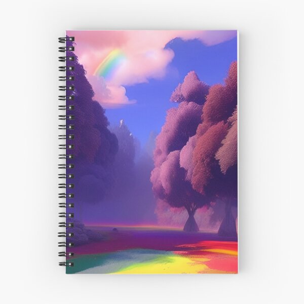 Item preview, Abstraction Rainbow Flow landscape view designed and sold by ValleyDream.