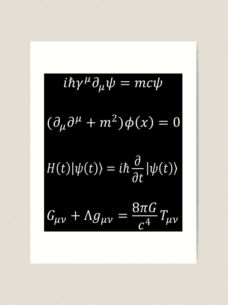 Theoretical Physics Equations