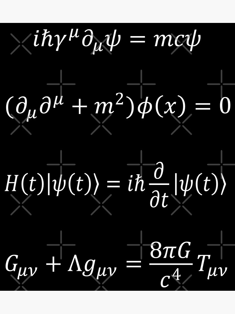 "Theoretical Physics Equations" Poster for Sale by ScienceCorner