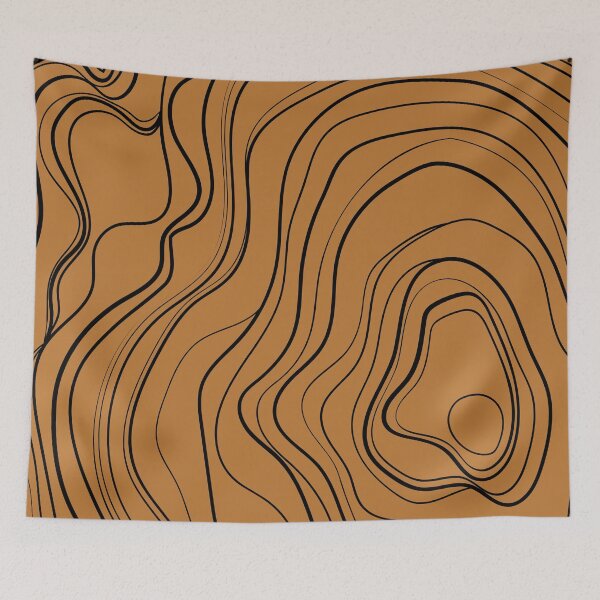 Item preview,  Brown  Abstract Topography  Aesthetic  Pattern designed and sold by zedonee.