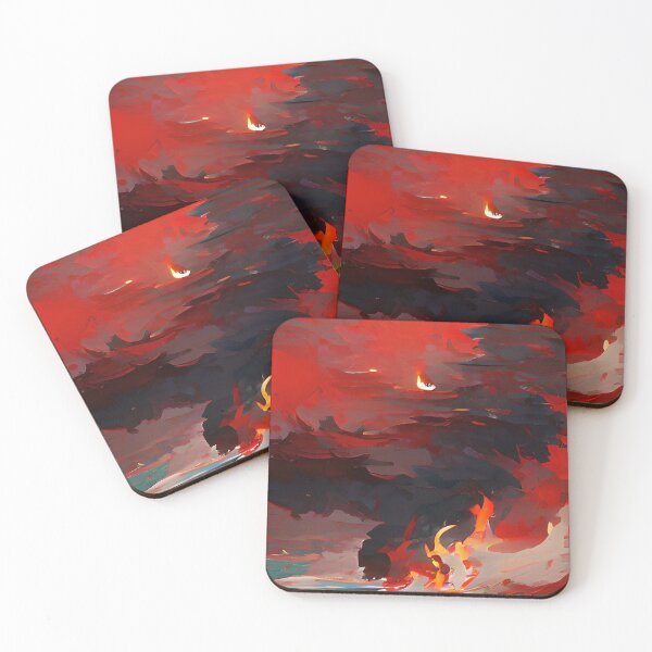 Item preview, Abstraction The Elements Fire and Water Hell imagination designed and sold by ValleyDream.