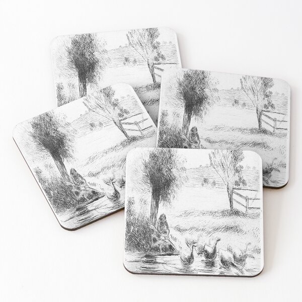 Item preview, Camille Pissarro The Geese designed and sold by MARWA-STORE.