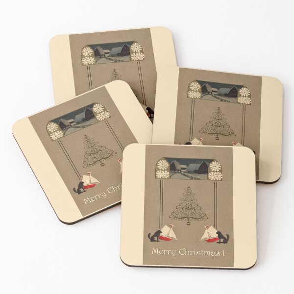 Item preview, Jugendstil Merry Christmas designed and sold by aapshop.