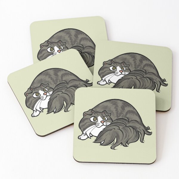 Item preview, All Curled Up--Longhaired Scottish Fold Tabby Style designed and sold by RJKpoyp.