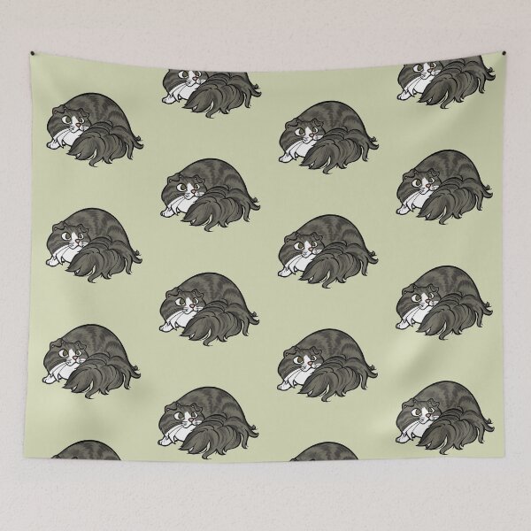 Item preview, All Curled Up--Longhaired Scottish Fold Tabby Style designed and sold by RJKpoyp.