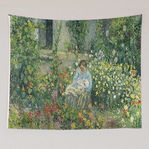 Item preview, Camille Pissarro Julie and Ludovic Rodolphe Pissarro in the flowers designed and sold by MARWA-STORE.
