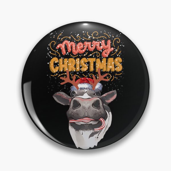Item preview, Merry Christmas! Cow reindeer horns and nose, Christmas sweater designed and sold by Collagedream.