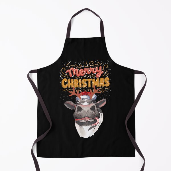 Item preview, Merry Christmas! Cow reindeer horns and nose, Christmas sweater designed and sold by Collagedream.
