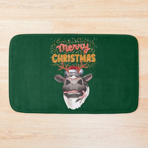 Item preview, Merry Christmas! Cow reindeer horns and nose, Christmas sweater designed and sold by Collagedream.
