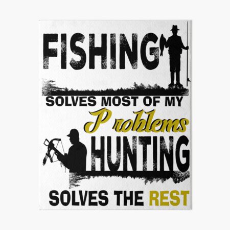 Funny Fishing And Hunting Christmas Humor Hunter Cool Art Board
