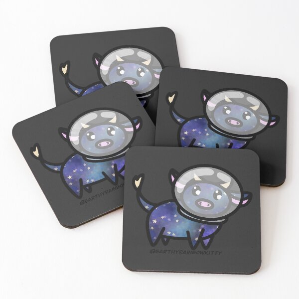 Item preview, Nebula the Space Cow designed and sold by Cosmic Kitty Colors.