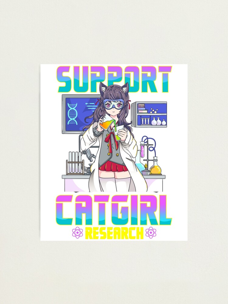 Catgirl research shirt best sale