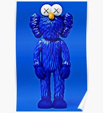 Kaws blue vynl Poster