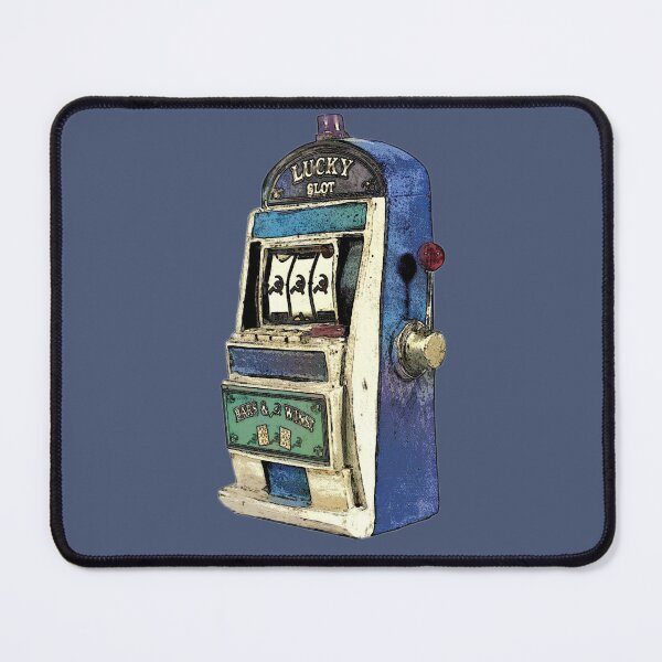 Item preview, Blue Vintage Lucky Slot Machine  designed and sold by Angeleghties.