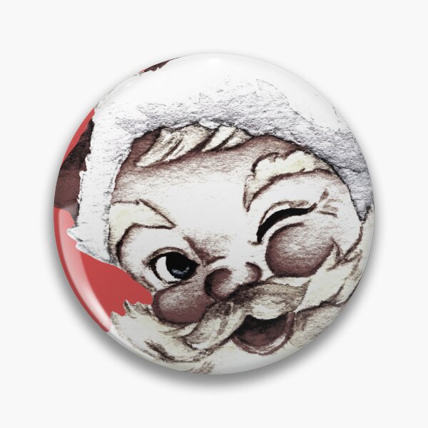 Item preview, Vintage Santa Claus with Snowflakes on Pink designed and sold by Lyssarien.
