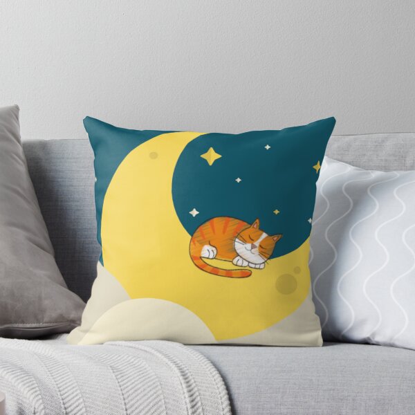 Artikelvorschau, Katze schnurrt auf dem Mond. Gute Nacht Geschichte. entworfen und verkauft von Mygeneration.