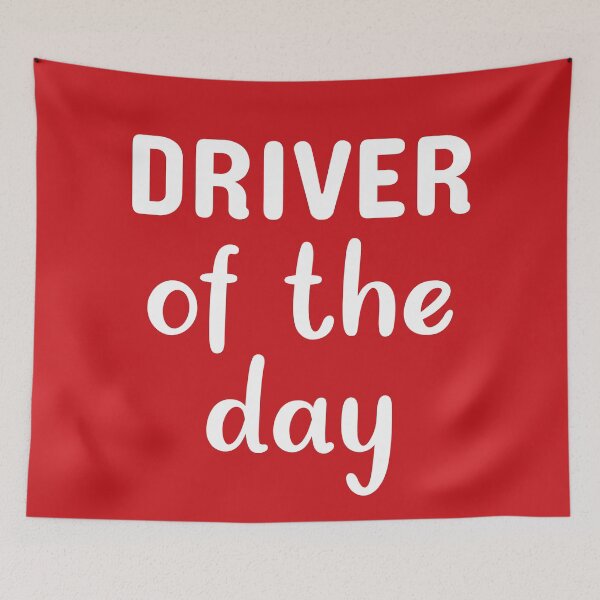 Item preview, Driver of the day - V2 (White - Red BG) designed and sold by FilipeFerreira.