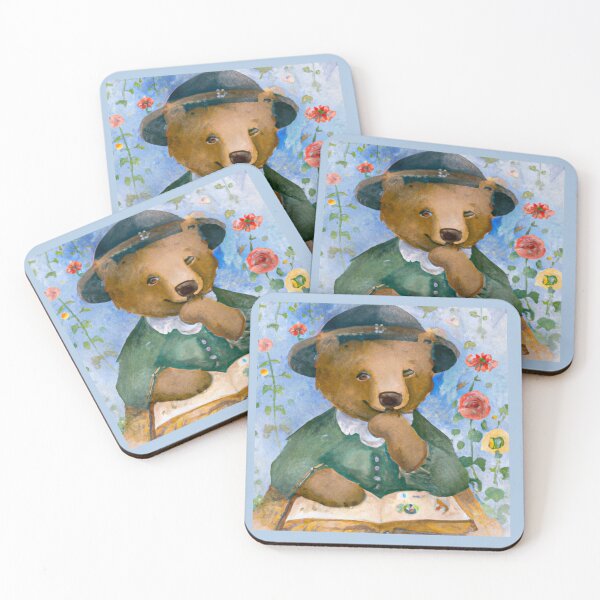 Item preview, Watercolor brown grizzly bear,Bear lover, Mama Bear, Bear Christmas, Bear animal lover gift, Wildlife animal lover, Funny cute bear nursery art designed and sold by Artsareus.