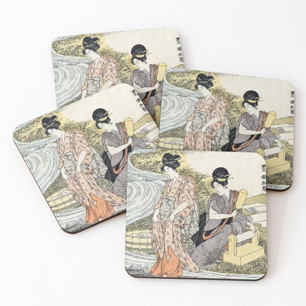 Item preview, 18th C. Japanese Women Washing Linen designed and sold by historicimage.