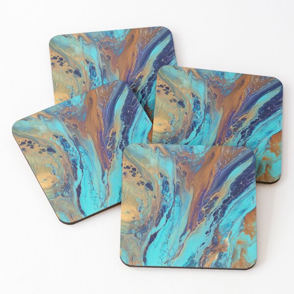 Item preview, Teal Abstract Flow designed and sold by Jana M Gray.