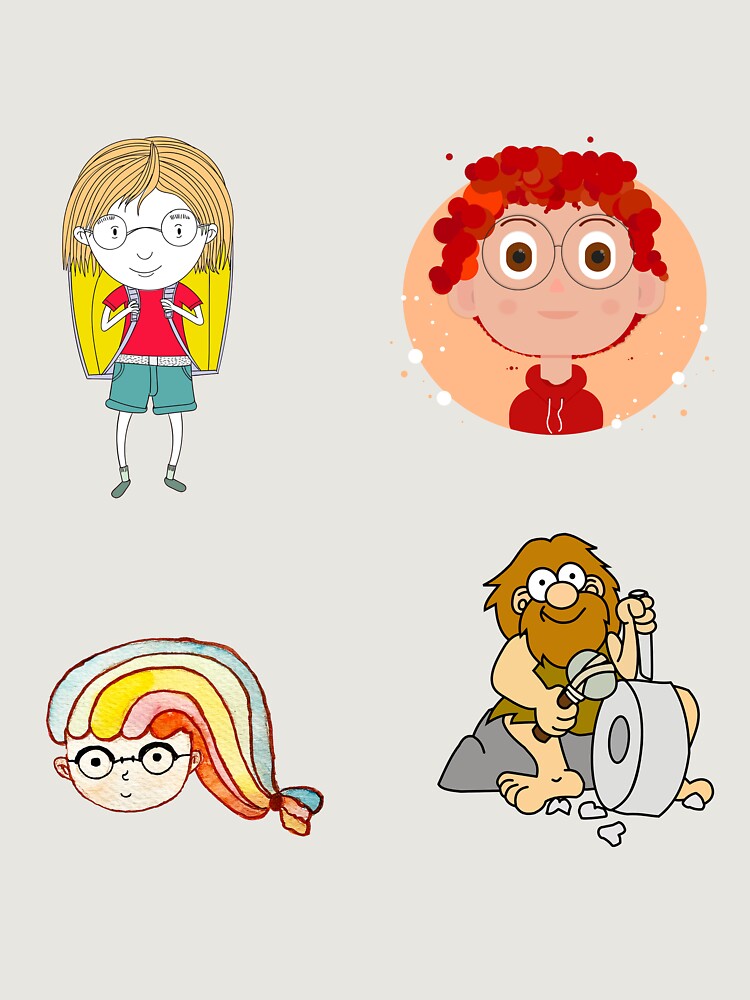 Thumbnail 6 of 6, Premium Oversized Sweatshirt, Children Sticker Pack designed and sold by GypsyWay.