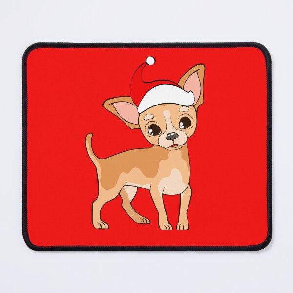 Item preview, Cute Chihuahua with Santa Claus' hat 4 - christmas dog collection designed and sold by Olivvier.