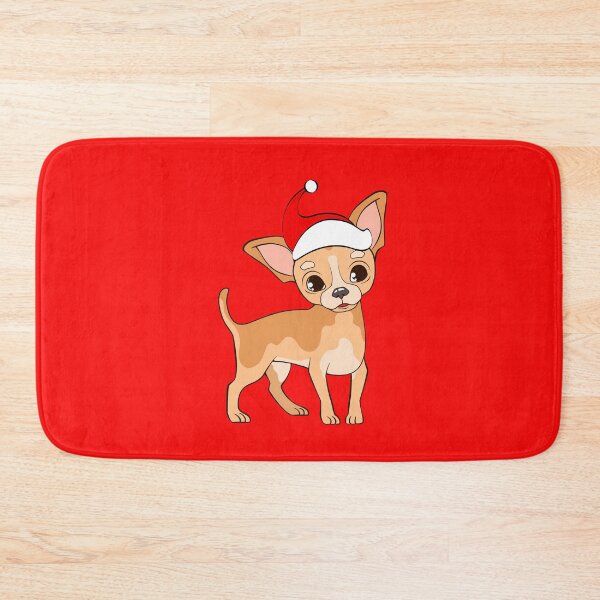 Item preview, Cute Chihuahua with Santa Claus' hat 4 - christmas dog collection designed and sold by Olivvier.