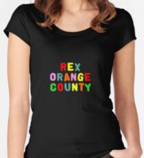 REX ORANGE COUNTY TSHIRT Women's Fitted Scoop T-Shirt
