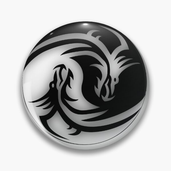 Item preview, Yin and Yang Dragons Black and White designed and sold by NaturePrints.