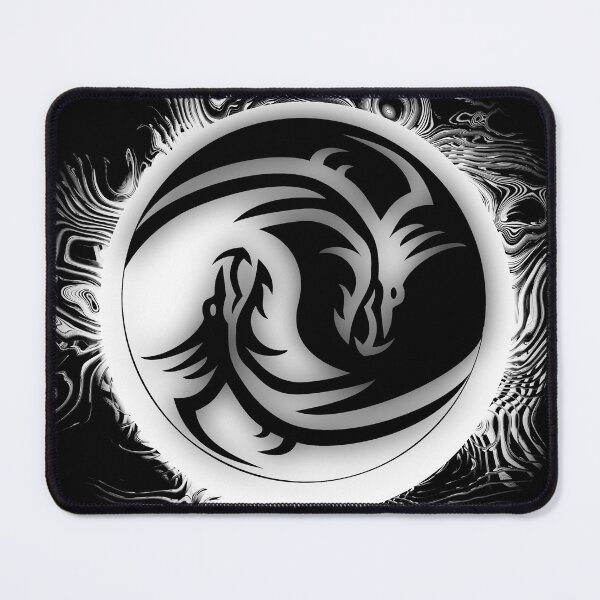 Item preview, Yin and Yang Dragons Black and White designed and sold by NaturePrints.