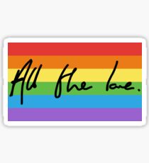 All the Love Pride Flag Design Sticker