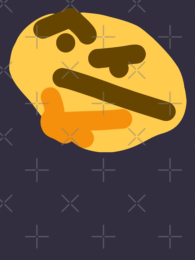 Thonkin' Funny Discord Emoji I'm Thinking Meme T-shirt 