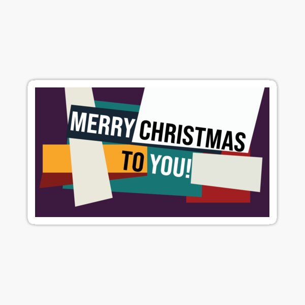 "WILTY Merry Christmas" Sticker for Sale by pixellucyart Redbubble