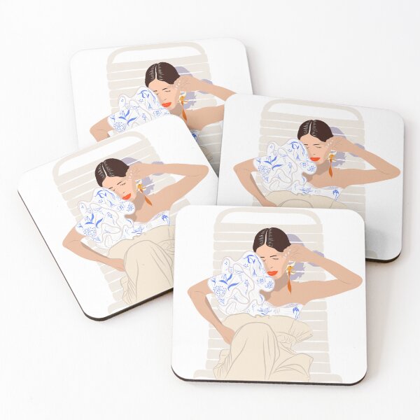 Item preview, Ilustración de mujer en estilo de verano designed and sold by dibartstudio.