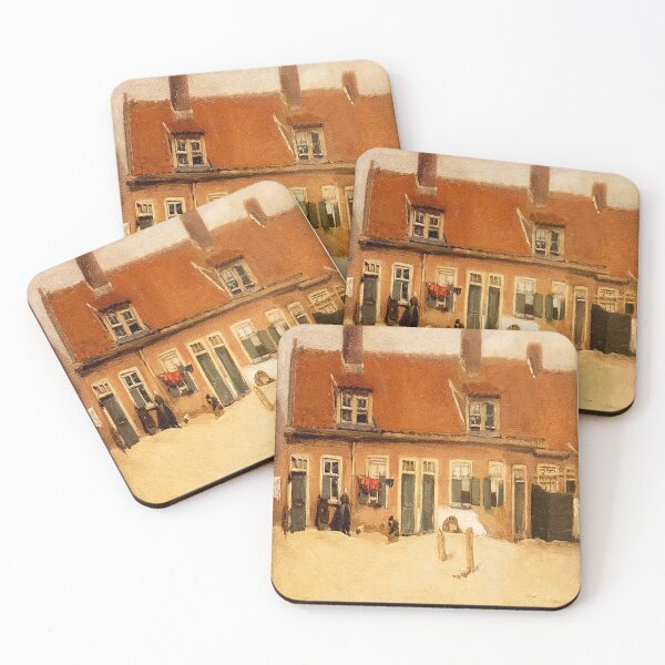 Item preview, Max Liebermann Alte Hauser in Scheveningen 1897 designed and sold by MARWA-STORE.