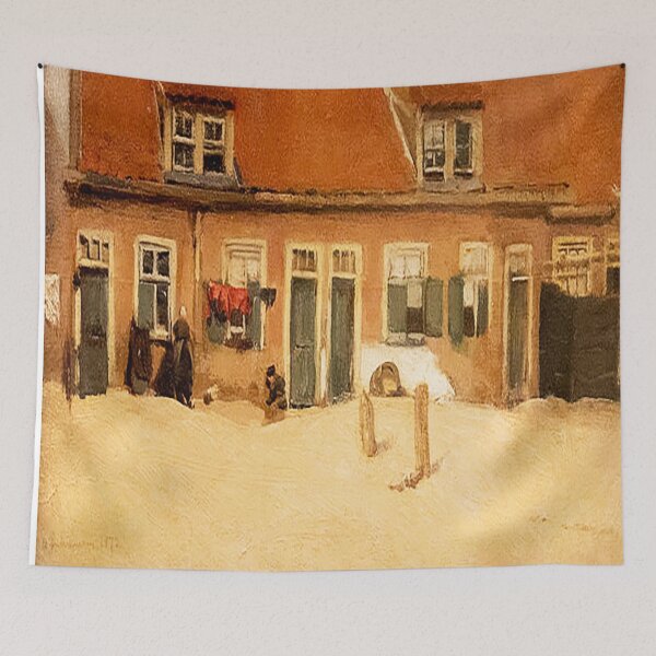 Item preview, Max Liebermann Alte Hauser in Scheveningen 1897 designed and sold by MARWA-STORE.