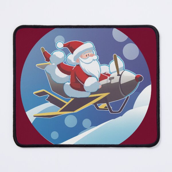 Item preview, Funny Santa Claus flyinig in his little plane designed and sold by Nisyo.