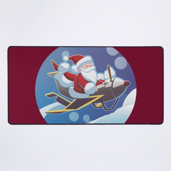 Item preview, Funny Santa Claus flyinig in his little plane designed and sold by Nisyo.