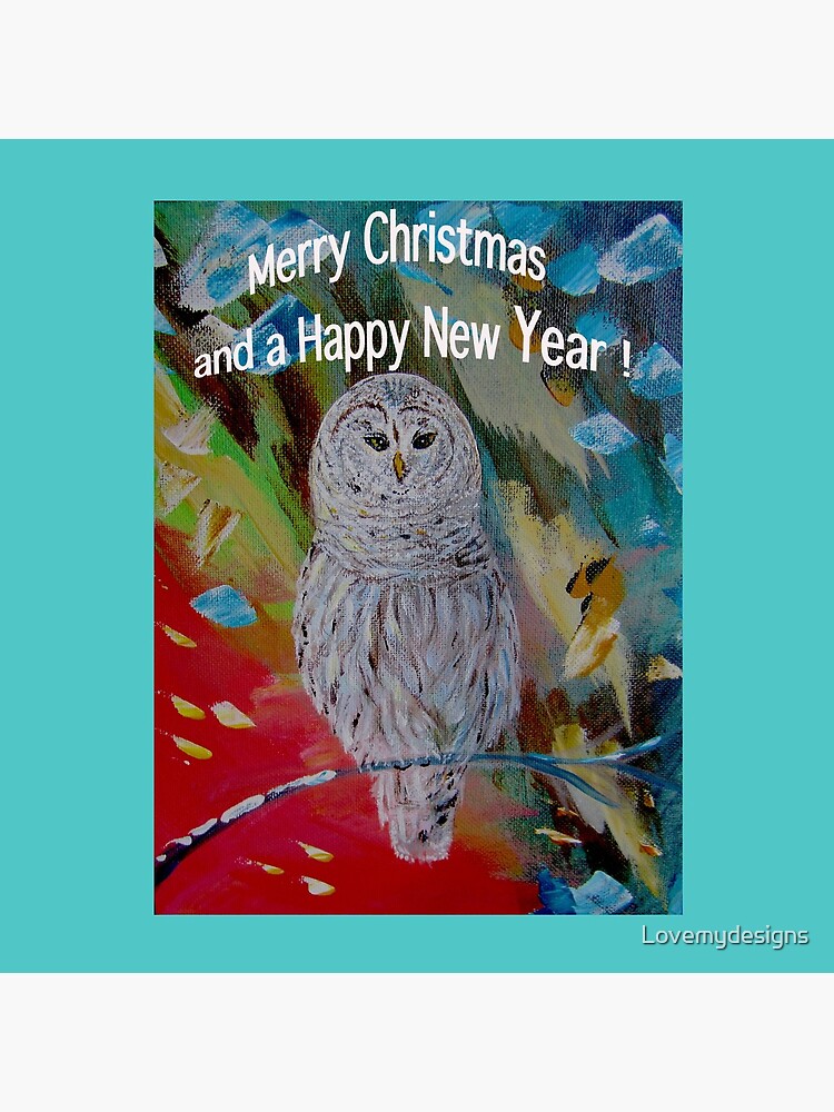 White owl. Christmas design by Lovemydesigns