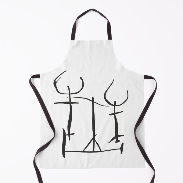 Item preview, Rock image Petroglyph "Bulls in harness" designed and sold by Market-Nebho.