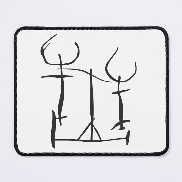 Item preview, Rock image Petroglyph "Bulls in harness" designed and sold by Market-Nebho.