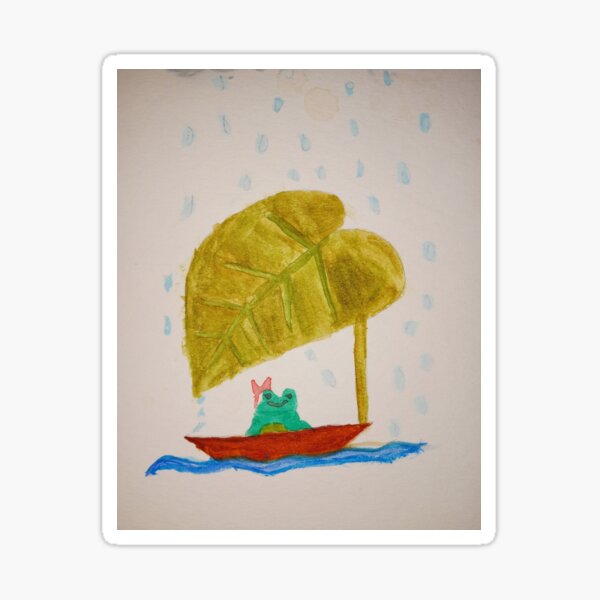 Item preview, Frog × lillypad in the rain designed and sold by 3verythingStar.