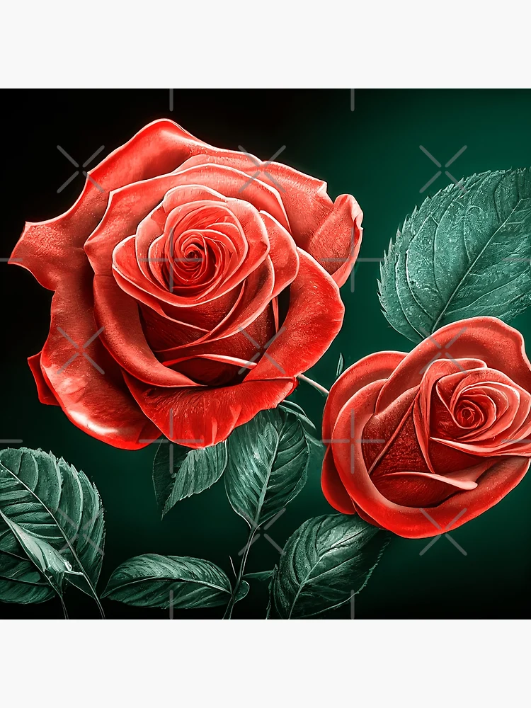 Thumbnail 3 of 3, Poster, Beautiful Red Roses designed and sold by MasartDesigns.