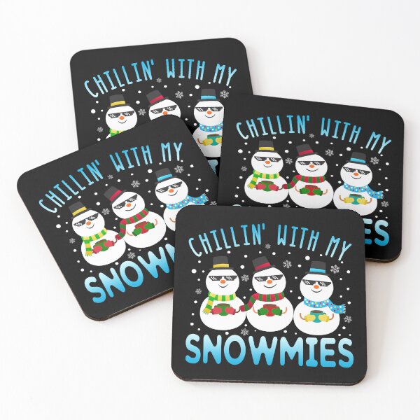 Item preview, Chillin' With My Snowmies Funny Christmas Pun designed and sold by Hommie9977.